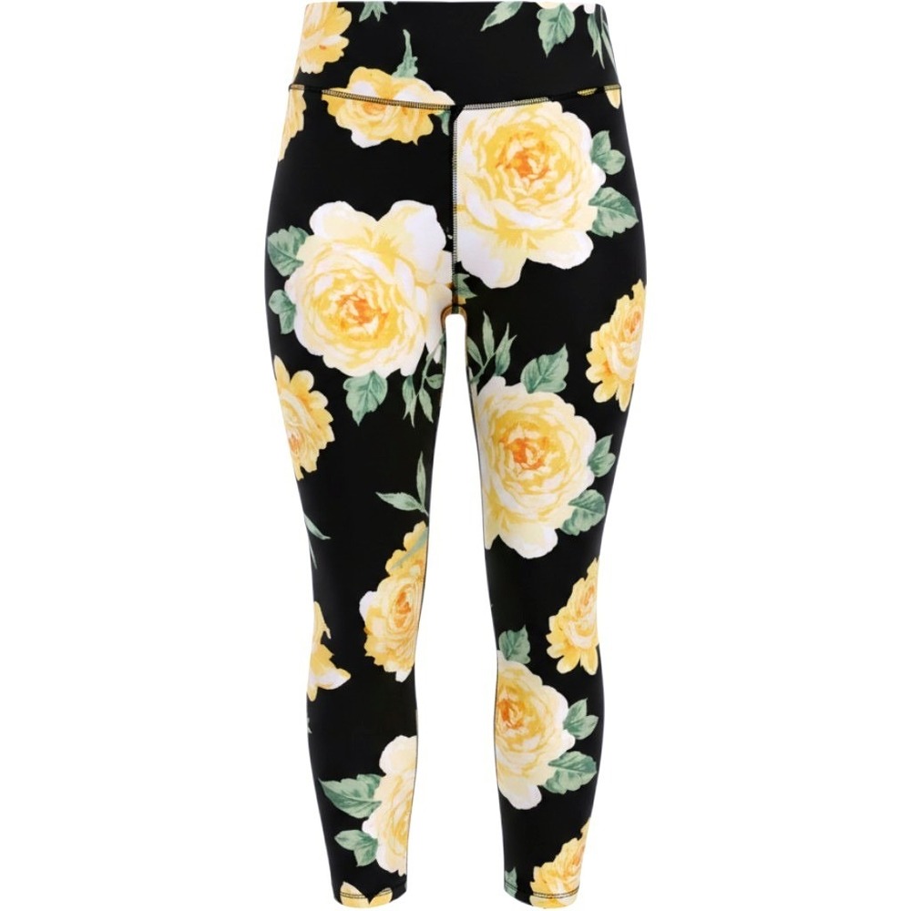 TORRID Romance Floral Black Crop Signature Waist Premium Leggings NWT 1X